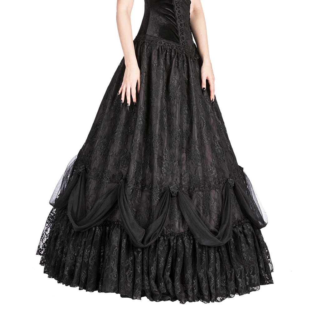 Sinister - 1057 Long dress - Black Product image